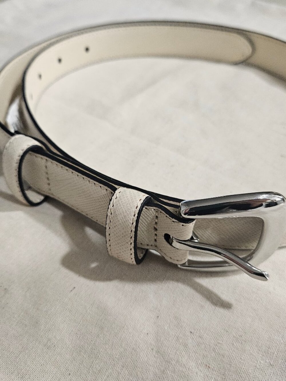 Legendary Matte Pearl/Silver Belt